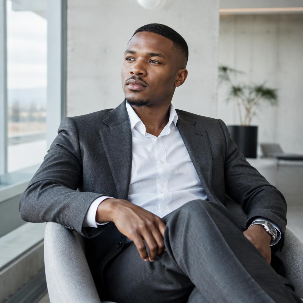 Young South African professional in a contemporary workspace
